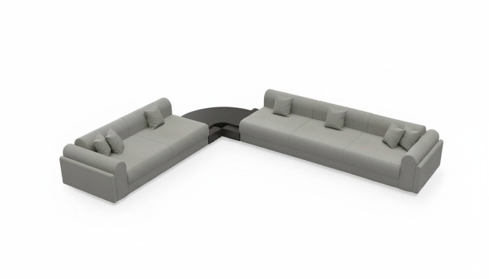 Canapé d'angle en forme de L textile Canapé d'angle Canapé Rembourrage premium Canapé Canapés Meubles
