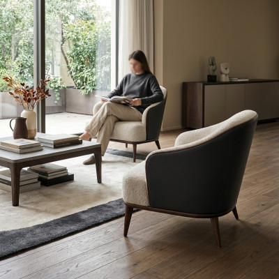 Fauteuil moderne Design Salon brun style luxe fauteuil TV