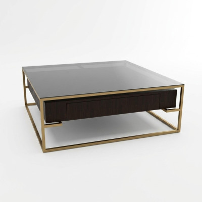 Conception Table basse de luxe Table basse de salle à manger moderne Table basse en bois