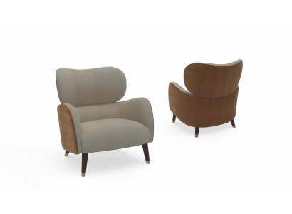 Fauteuil gris Salon Mobilier Design Moderne Luxe Siège TV d'une place