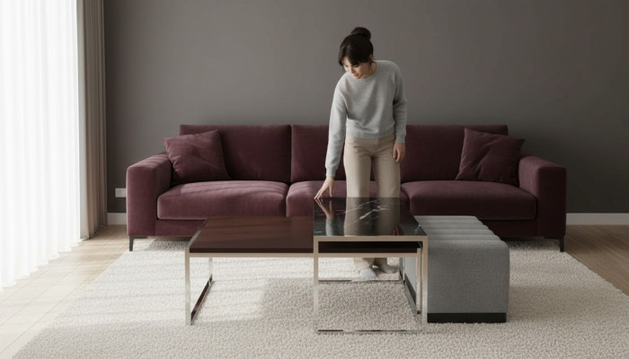 Ensemble de salon Moderne Luxueux Ensemble de canapé 3 pièces Mobilier rembourré Textile neuf