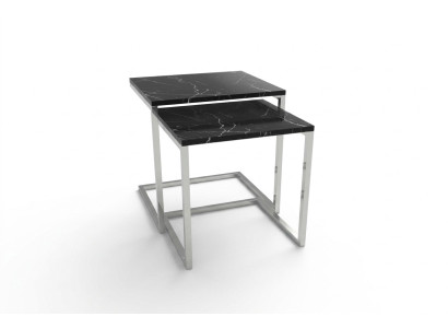 Table d'appoint Mobilier de salon Matériau Acier inoxydable noir Design Table