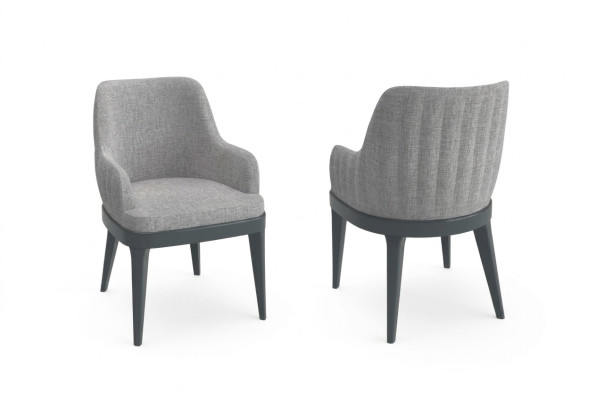 Chaises modernes en tissu bois Chaise design Fauteuil inclinable Luxe Tapisserie Textile