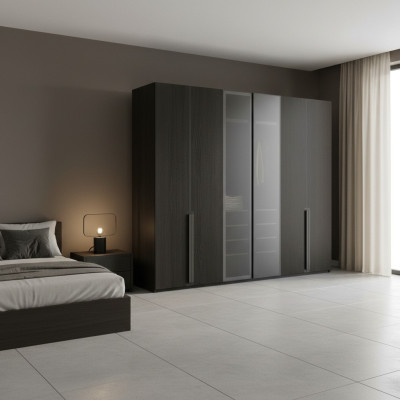 Armoire Armoire Armoires Chambre Noir Moderne Bois neuf