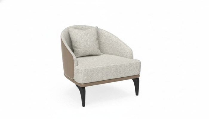 Fauteuil design moderne Fauteuil à ailes Design luxueux Salle de séjour Une place Nouveau design moderne