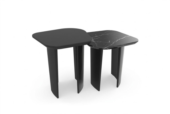 Table d'appoint de luxe Design de table Tables d'appoint Salon Original noir