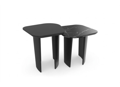 Table d'appoint de luxe Design de table Tables d'appoint Salon Original noir