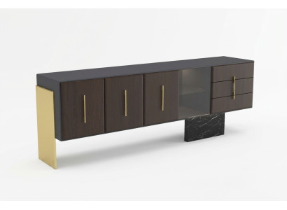 Meuble moderne de luxe en bois avec tiroirs, design TV Stand nouveauté