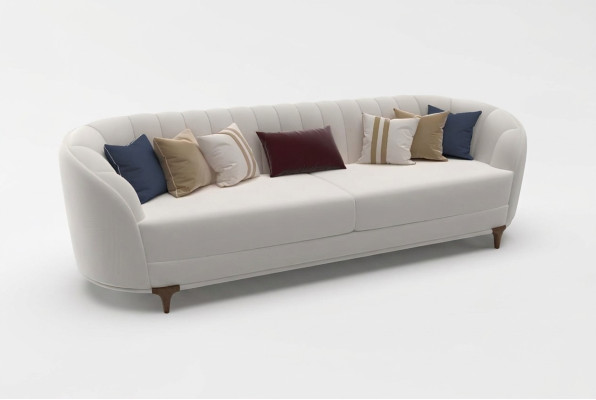 Canapé blanc moderne dans le salon exclusif s 3 canapés 3 places 250 cm de luxe