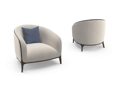 Fauteuil Canapé Design 1 Place Tissu Salon Rembourrage Siège de Luxe Détente