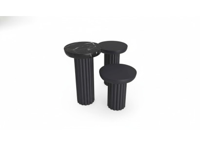 Table d'appoint Salon de luxe Design de table Tables d'appoint Noir nouveauté