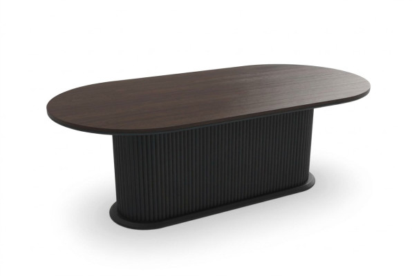 Table de salle à manger ovale en bois Design Tables Tables modernes Mobilier neuf