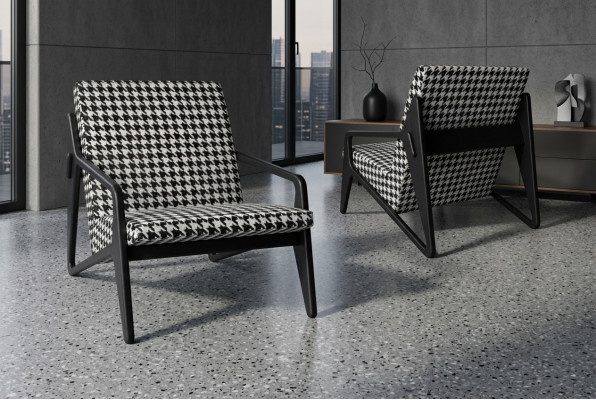 Fauteuil de luxe Chambre Textile Fauteuil Design moderne Rembourrage neuf