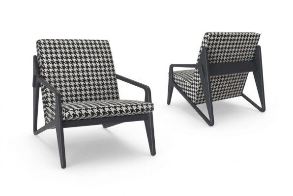 Fauteuil de luxe Chambre Textile Fauteuil Design moderne Rembourrage neuf