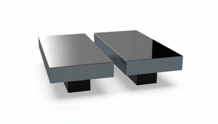 Tables basses Table de luxe Tables en verre Consoles Ensemble de meubles design 2x neuf