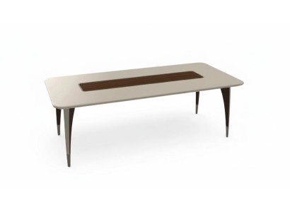 Table à manger luxueuse pour salle à manger en couleur blanche Mobilier en bois moderne