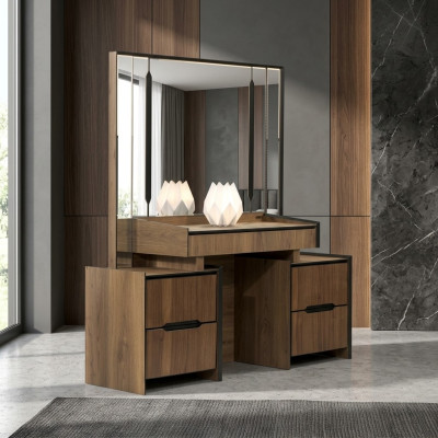 Coiffeuse élégante avec miroir Mobilier de luxe dans la chambre à coucher nouveau