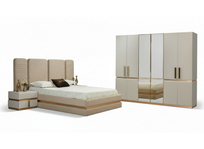 Table de maquillage moderne beige avec miroir Hauteur 180 cm Meubles luxueux neufs