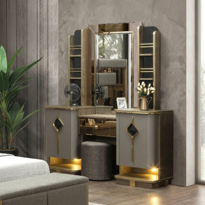 Coiffeuse élégante avec miroir - Meuble parfait dans la chambre nouvelle