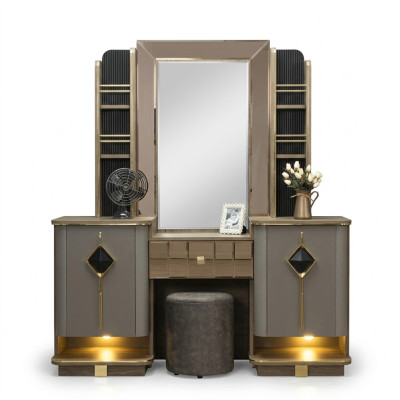 Coiffeuse élégante avec miroir - Meuble parfait dans la chambre nouvelle