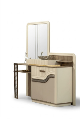 Coiffeuse design avec miroir dans la chambre Commode de mobilier chic