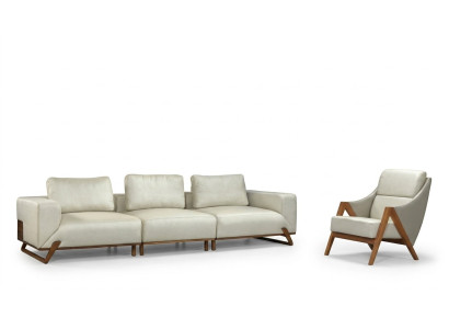 Ensemble de canapé 3+1 place 3 ensembles de fauteuils en tissu pour salon 3 pièces
