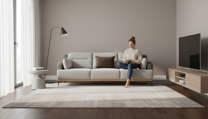 Canapé 3 places Design Canapés Rembourrage Canapés Tissus Relax Moderne 225cm