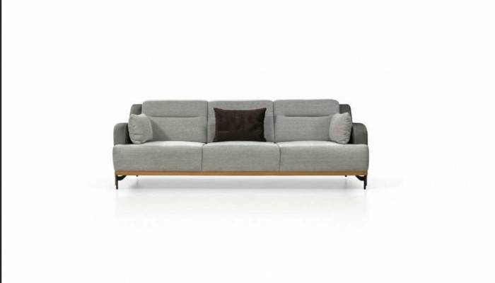 Canapé 3 places Design Canapés Rembourrage Canapés Tissus Relax Moderne 225cm