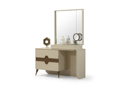 Coiffeuse beige avec miroir Design de meubles de chambre Konso récent