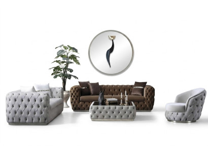 Ensemble de canapés de luxe 3+3+1 place design Canapé Rembourrage Moderne Suite