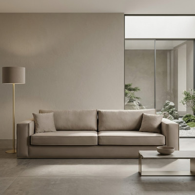 Meubles design Canapé moderne 3 places Salon Luxe beige 235cm Canapés