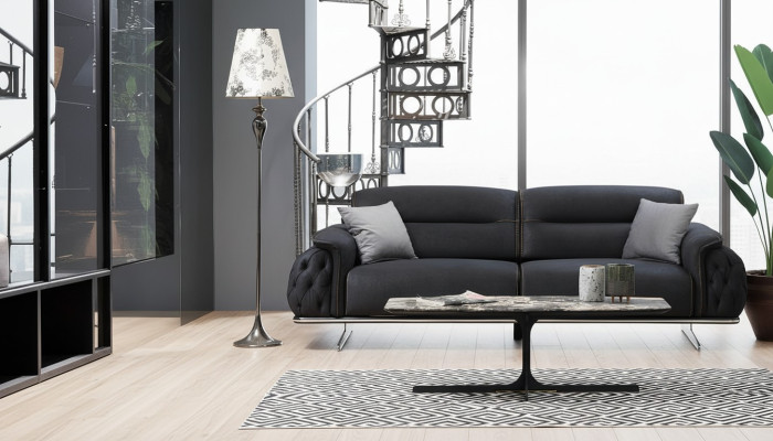 Ensemble de canapé 3+1 places, ensemble rembourré de luxe 2 pièces pour salon