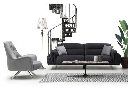 Ensemble de canapé 3+1 places, ensemble rembourré de luxe 2 pièces pour salon