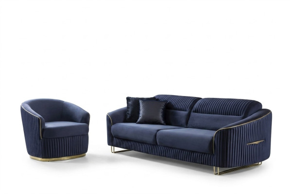 Ensemble de canapé 3+1 places Mobilier Design Moderne Nouveau Canapé 2 pièces en tissu