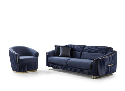 Ensemble de canapé 3+1 places Mobilier Design Moderne Nouveau Canapé 2 pièces en tissu