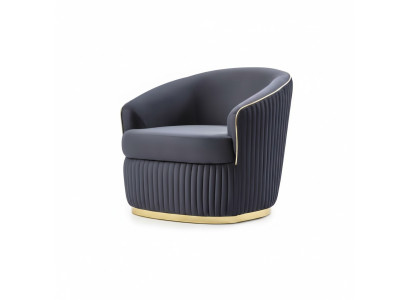 Chaise longue de club design bleue pour salon Hotel Luxe nouvelle