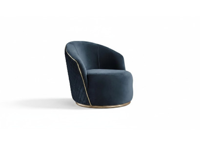 Fauteuil de luxe Rembourrage Relax Lounge Club Design Fauteuil Bleu nouveau