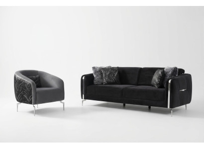 Ensemble de canapé moderne 2 pièces Salon Ensemble de canapé de luxe 3+1 places Meubles