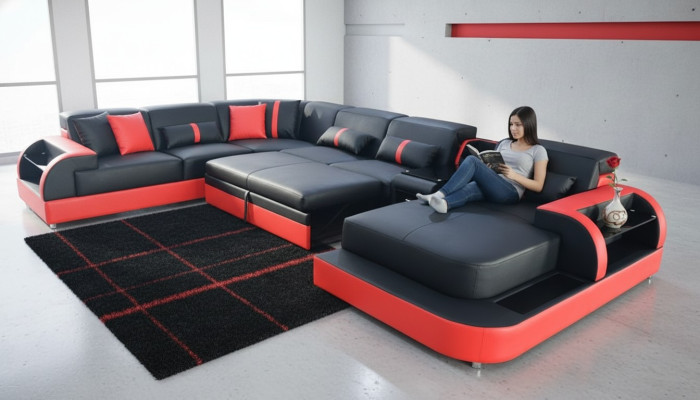 Canapé de luxe Rembourrage Mobilier Coin salon Canapés Rembourrage Canapé d'angle
