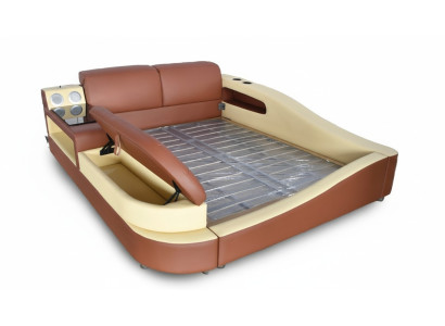 Lit multifonction de luxe Lit double Hôtel Lits Design Mobilier 180x200