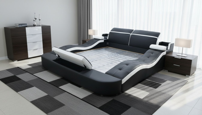 Lit multifonction, lits doubles Hotel grand Rembourrage Mobilier de chambre