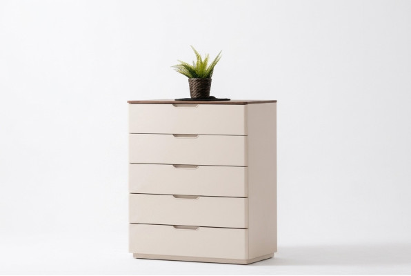 Commode moderne élégante en bois beige