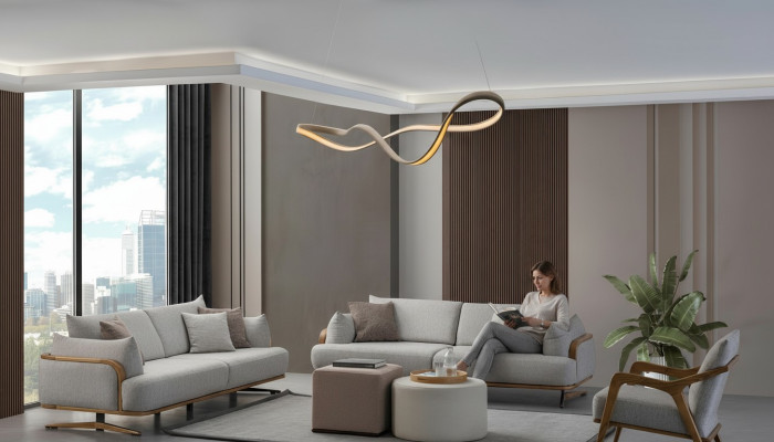 Meubles Salon Couleur Lumineuse Ensemble 2x Canapés 3 Places et Fauteuil 3 Pièces.