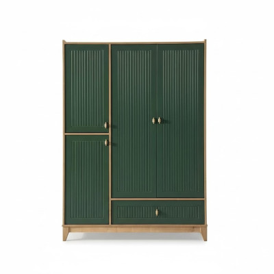 Armoire verte de luxe en bois pour enfants pour la chambre nouveauté