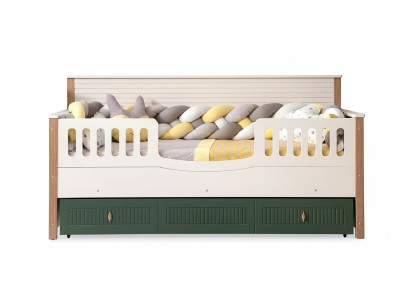 Structure de lit Lit pour enfants Lit Chambre d'enfants Mobilier de chambre d'enfants Bois clair