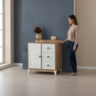 Parfaites enfants commode 94 cm Luxueux Mobilier de chambre d'enfants en bois clair