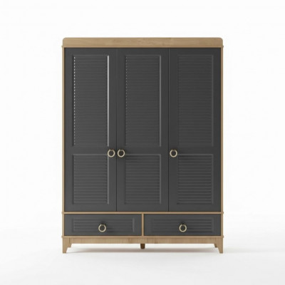 Garde-robe Grise Garde-robe en Bois Design Chambre d'enfant Placards à vêtements suppression