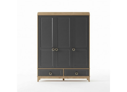 Garde-robe Grise Garde-robe en Bois Design Chambre d'enfant Placards à vêtements suppression