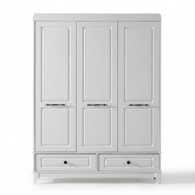 Armoire en bois blanc conçu pour chambre d'enfants Placards à vêtements