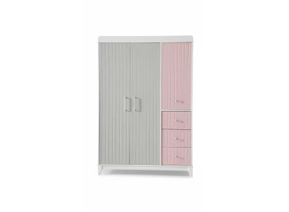 Garde-robe élégante Design de garde-robe en bois multicolore Chambre d'enfant